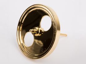 Willesco 80mm Brass effect flywheel with axle for D366,396,406,496